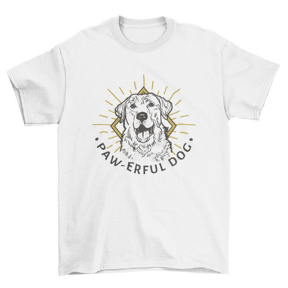 Golden retriever hand drawn t-shirt