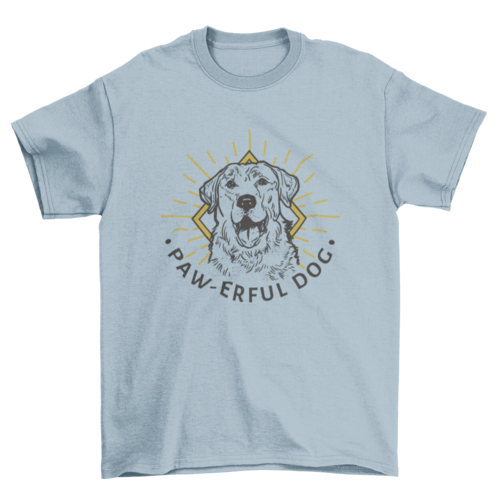 Golden retriever hand drawn t-shirt