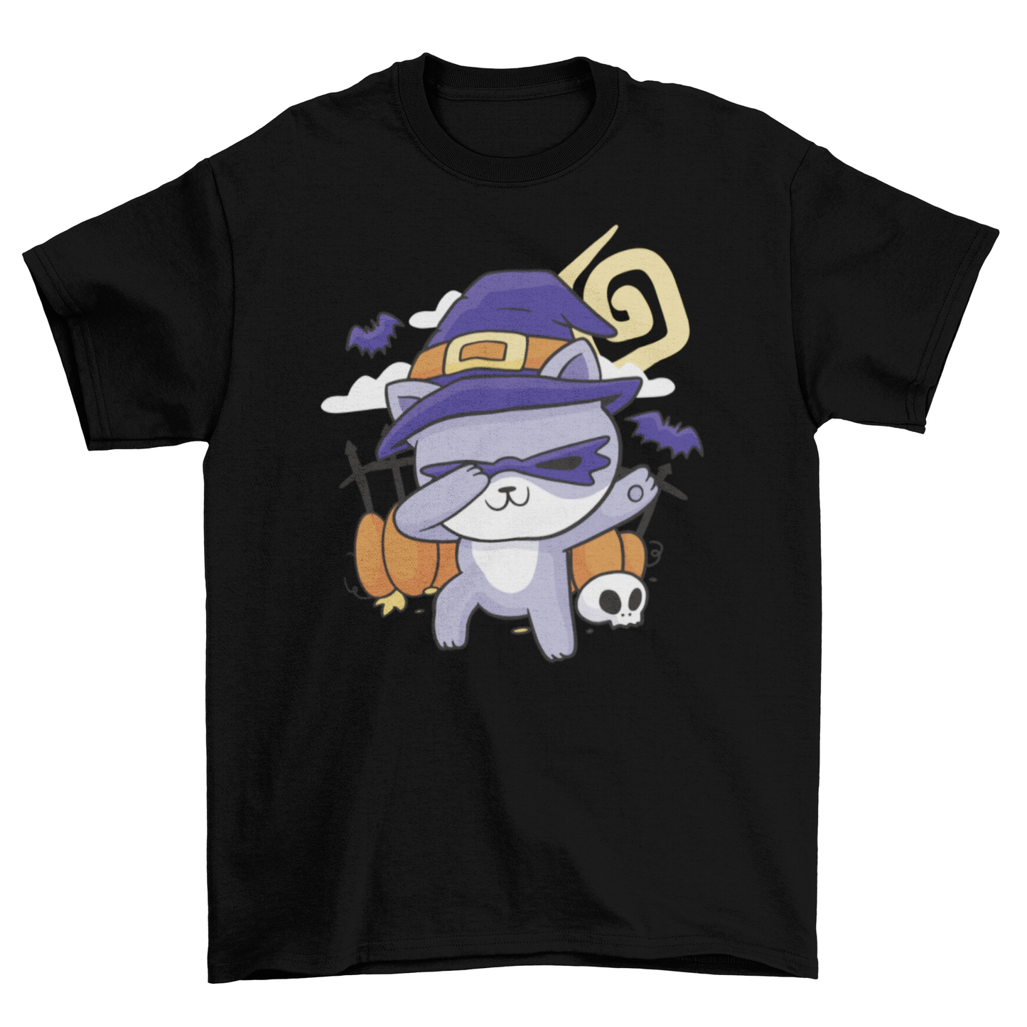 Halloween Cat Dabbing T-shirt Design | Binge T-shirt Shop