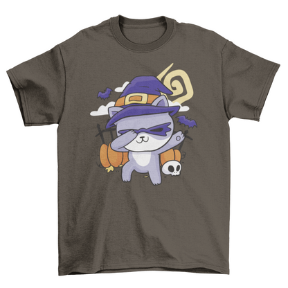 Halloween Cat Dabbing T-shirt Design | Binge T-shirt Shop