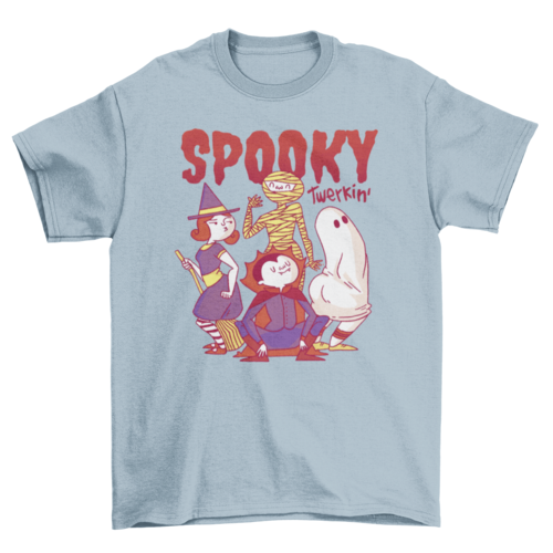 Spooky Holiday Cartoon Ghost Monsters Twerk Halloween Dance T-shirt | Binge T-shirt Shop