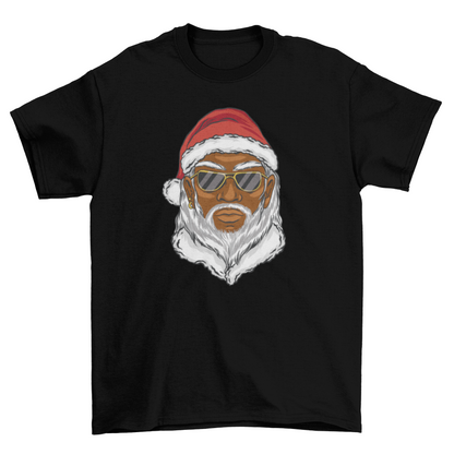 Black Santa Claus Christmas T-shirt | Binge T-shirt Shop