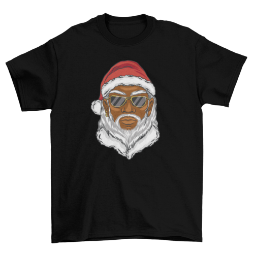 Black Santa Claus Christmas T-shirt | Binge T-shirt Shop