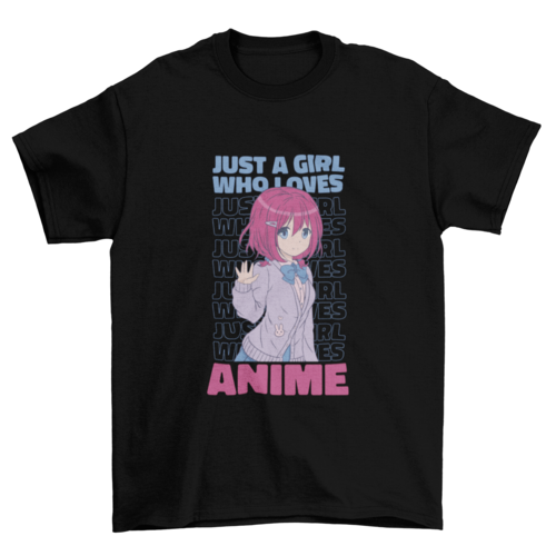 Anime Girl Quote T-shirt | Binge T-shirt Shop