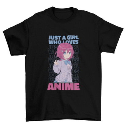Anime Girl Quote T-shirt | Binge T-shirt Shop