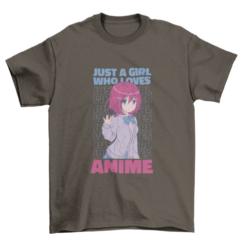 Anime Girl Quote T-shirt | Binge T-shirt Shop