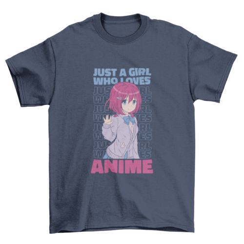 Anime Girl Quote T-shirt | Binge T-shirt Shop