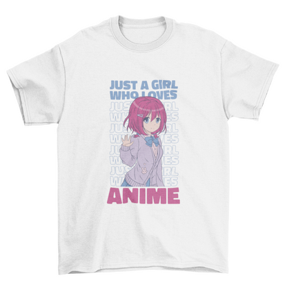 Anime Girl Quote T-shirt | Binge T-shirt Shop