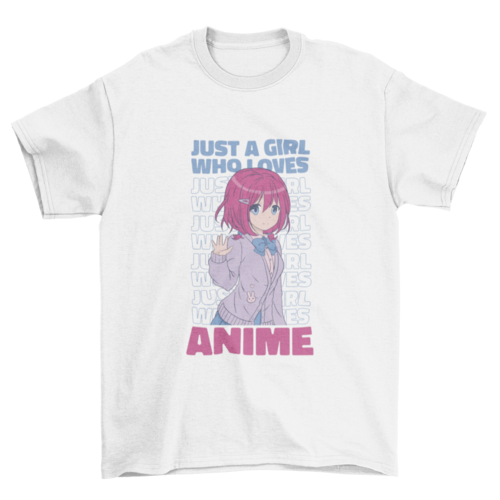 Anime Girl Quote T-shirt | Binge T-shirt Shop