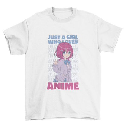 Anime Girl Quote T-shirt | Binge T-shirt Shop