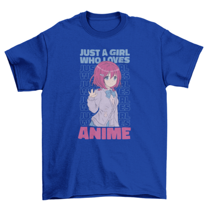 Anime Girl Quote T-shirt | Binge T-shirt Shop
