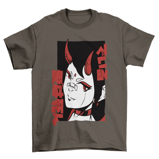 Horror Anime Girl T-shirt | Binge T-shirt Shop
