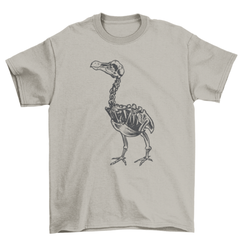 Skeleton Dodo Bird Animal T-shirt Design | Binge T-shirt Shop