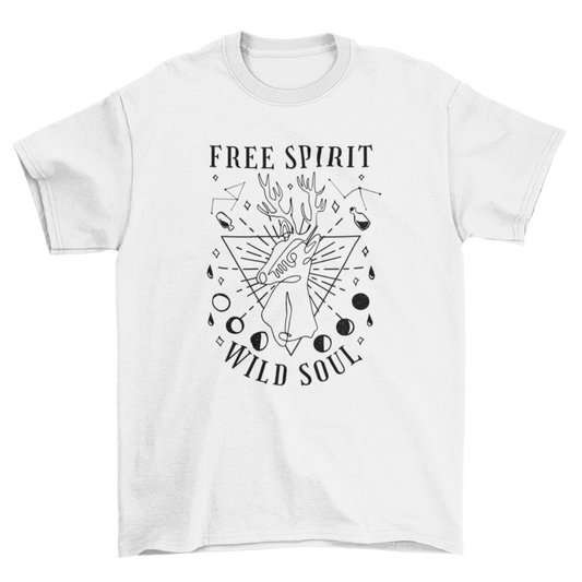 Spiritual deer animal t-shirt design