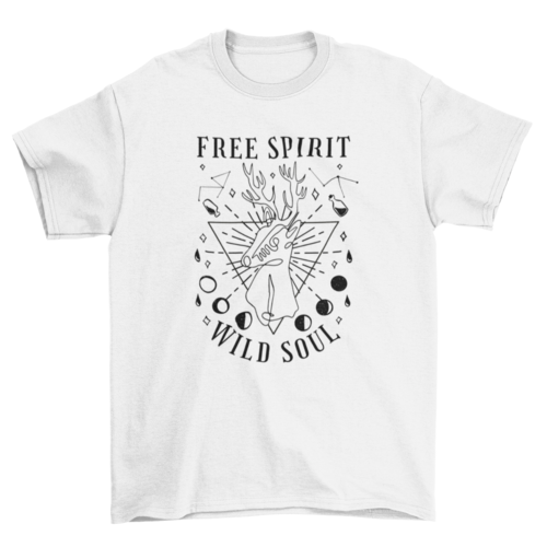 Spiritual deer animal t-shirt design