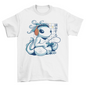 Gaming Axolotl T-shirt | Binge T-shirt Shop