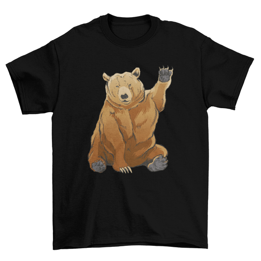 Grizzly Bear Greeting T-shirt | Binge T-shirt Shop