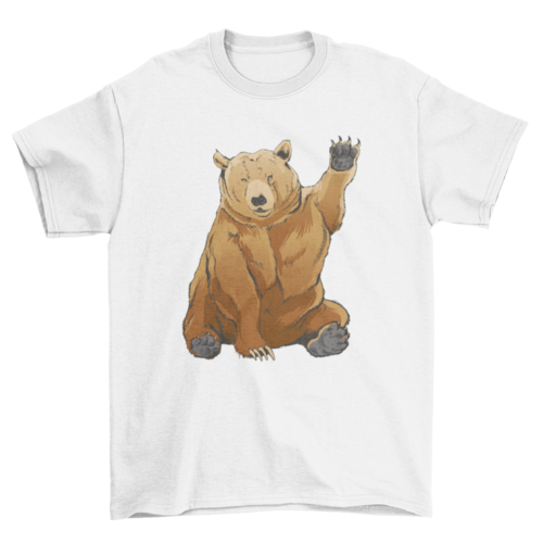 Grizzly Bear Greeting T-shirt | Binge T-shirt Shop