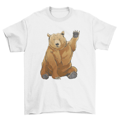 Grizzly Bear Greeting T-shirt | Binge T-shirt Shop