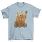 Grizzly Bear Greeting T-shirt | Binge T-shirt Shop