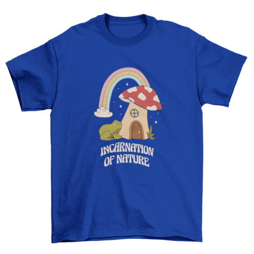 Mushroom House and Frog T-shirt | Binge T-shirt Shop