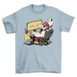 Gamer playing video games t-shirt design