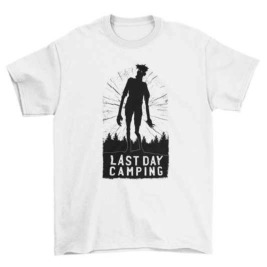 Camping Zombie Silhouette T-shirt | Binge T-shirt Shop
