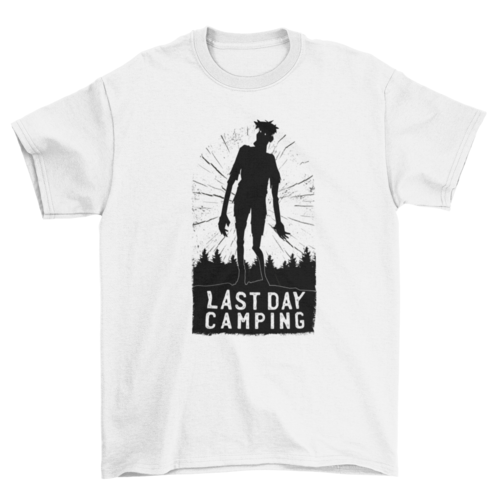 Camping Zombie Silhouette T-shirt | Binge T-shirt Shop
