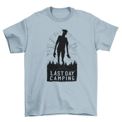 Camping Zombie Silhouette T-shirt | Binge T-shirt Shop