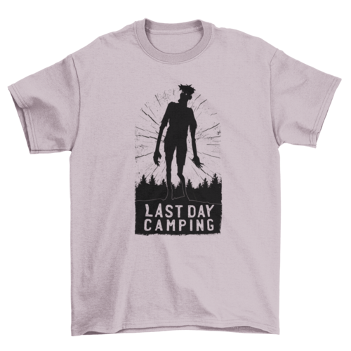 Camping Zombie Silhouette T-shirt | Binge T-shirt Shop