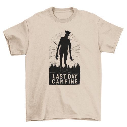 Camping Zombie Silhouette T-shirt | Binge T-shirt Shop