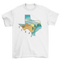 Texas State Landscape Map T-shirt | Binge T-shirt Shop