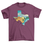 Texas State Landscape Map T-shirt | Binge T-shirt Shop