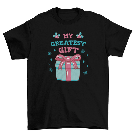 Pregnant mom christmas gift t-shirt