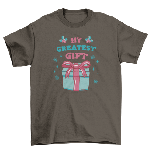 Pregnant mom christmas gift t-shirt