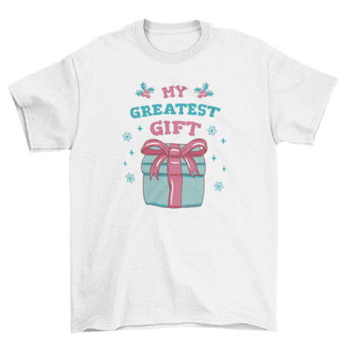 Pregnant mom christmas gift t-shirt