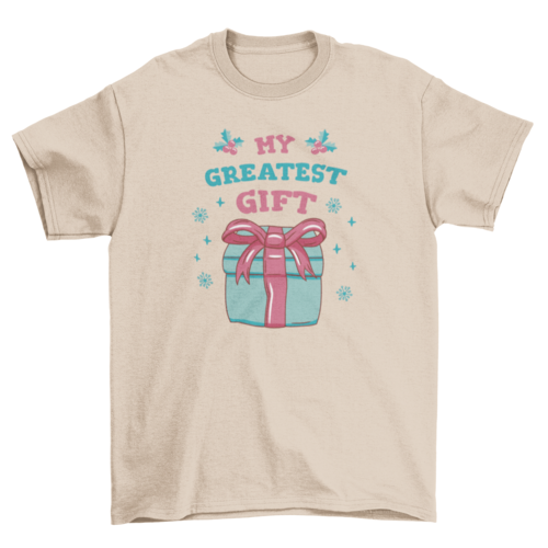 Pregnant mom christmas gift t-shirt