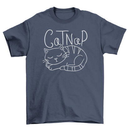 Cat Taking a Nap T-shirt | Binge T-shirt Shop