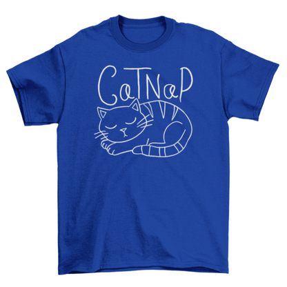 Cat Taking a Nap T-shirt | Binge T-shirt Shop