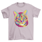 Colorful Cat Animal Face T-shirt | Binge T-shirt Shop