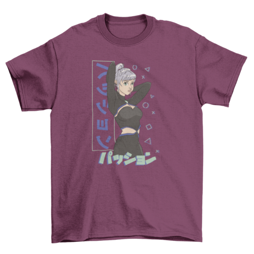 Gaming Anime Girl T-shirt | Binge T-shirt Shop