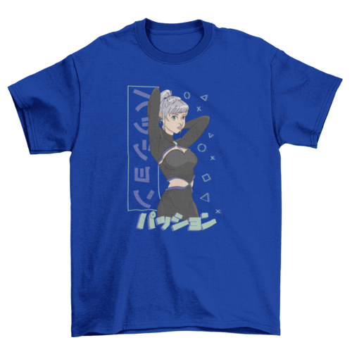 Gaming Anime Girl T-shirt | Binge T-shirt Shop