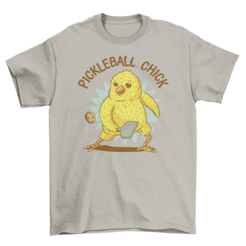 Chick Playing Pickleball Sport T-shirt | Binge T-shirt Shop