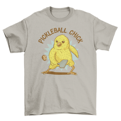 Chick Playing Pickleball Sport T-shirt | Binge T-shirt Shop