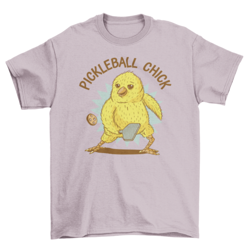 Chick Playing Pickleball Sport T-shirt | Binge T-shirt Shop
