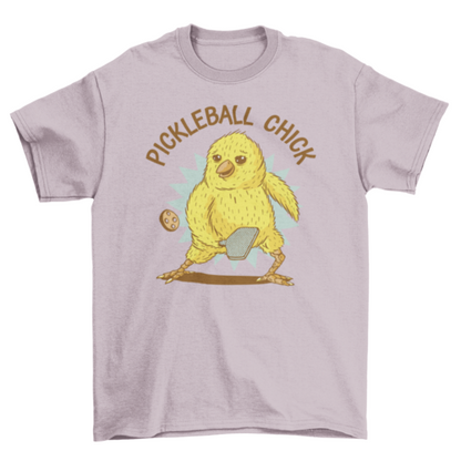 Chick Playing Pickleball Sport T-shirt | Binge T-shirt Shop
