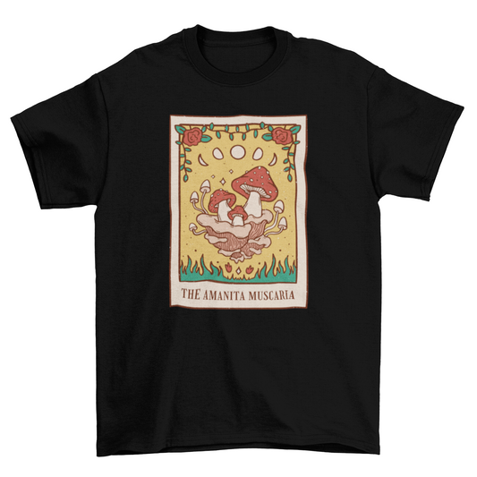 Mushroom Tarot Card T-shirt | Binge T-shirt Shop