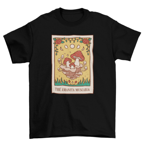 Mushroom Tarot Card T-shirt | Binge T-shirt Shop