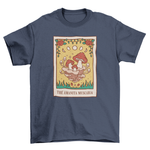 Mushroom Tarot Card T-shirt | Binge T-shirt Shop
