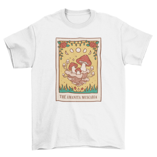 Mushroom Tarot Card T-shirt | Binge T-shirt Shop